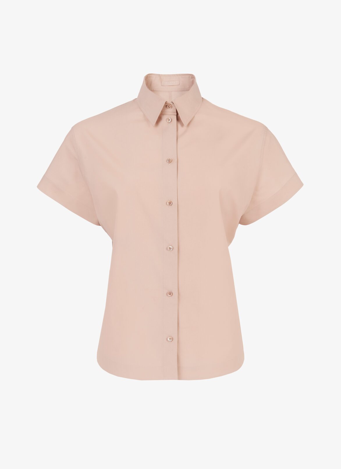 Short-Sleeved Japanese Poplin Shirt ALAÏA GRAY SHORT-SLEEVED JAPANESE POPLIN SHIRT